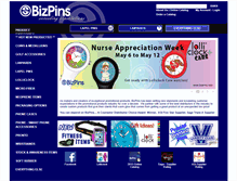 Tablet Screenshot of bizpins.com